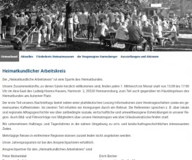Screenshot Website: Heimatbund Hermannsburg e.V.