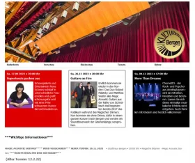 Screenshot Website: Kulturkreis Bergen e.V.