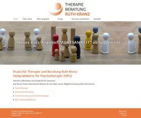 Screenshot Website: Praxis Ruth Kranz